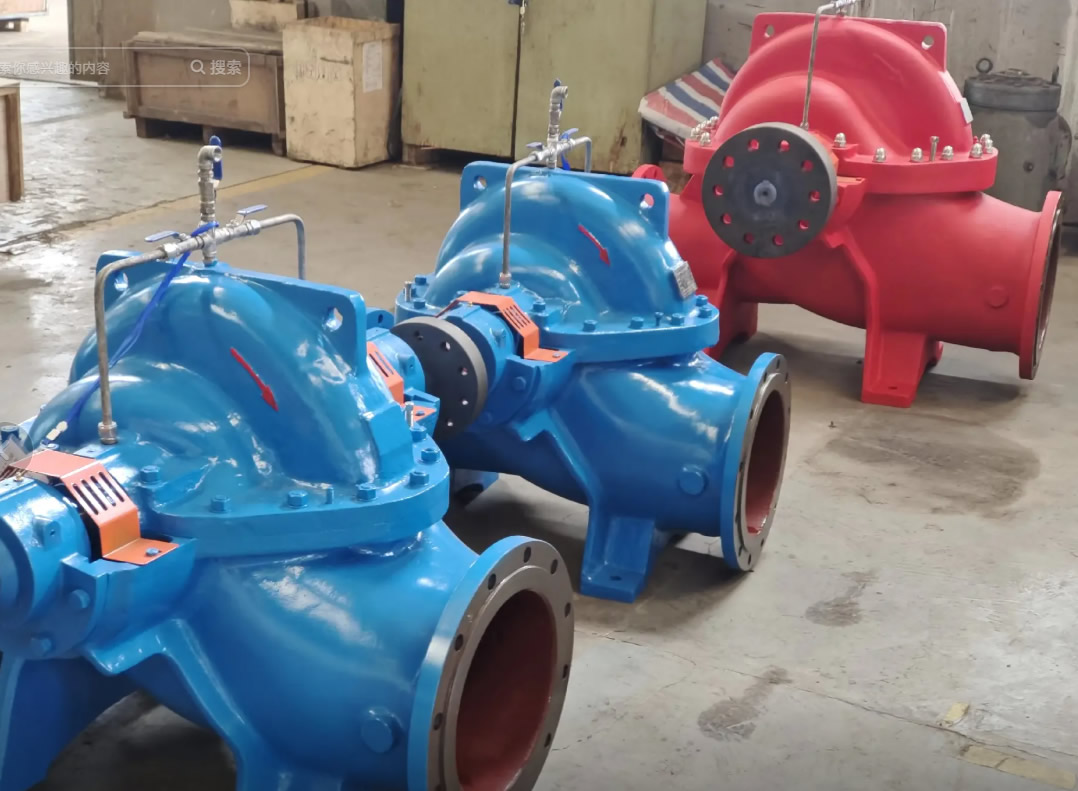 水平中开蜗壳式单级双吸离心泵整体结构概述