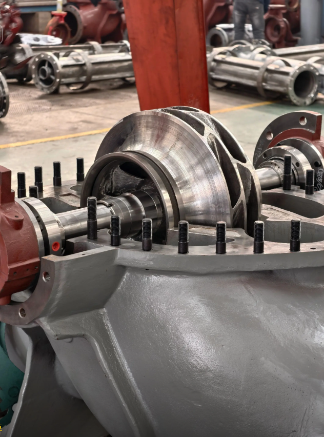 水平中开蜗壳式单级双吸离心泵过流部件