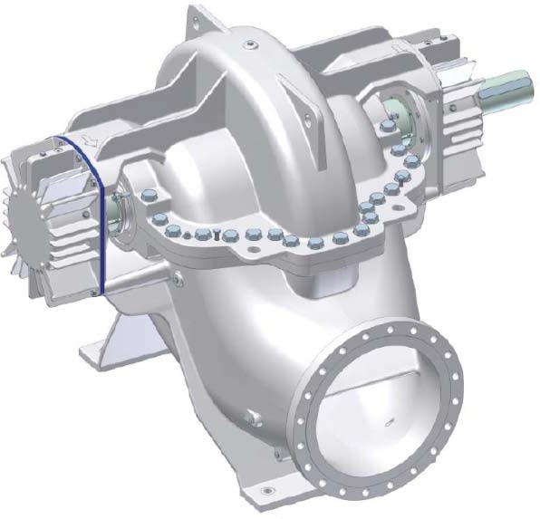 BYS系列蜗壳式单级双吸中开离心泵