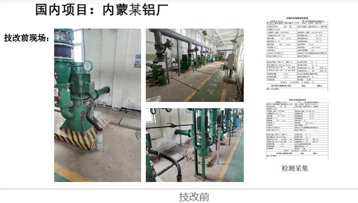 内蒙某铝厂单级双吸中开式循环泵系统