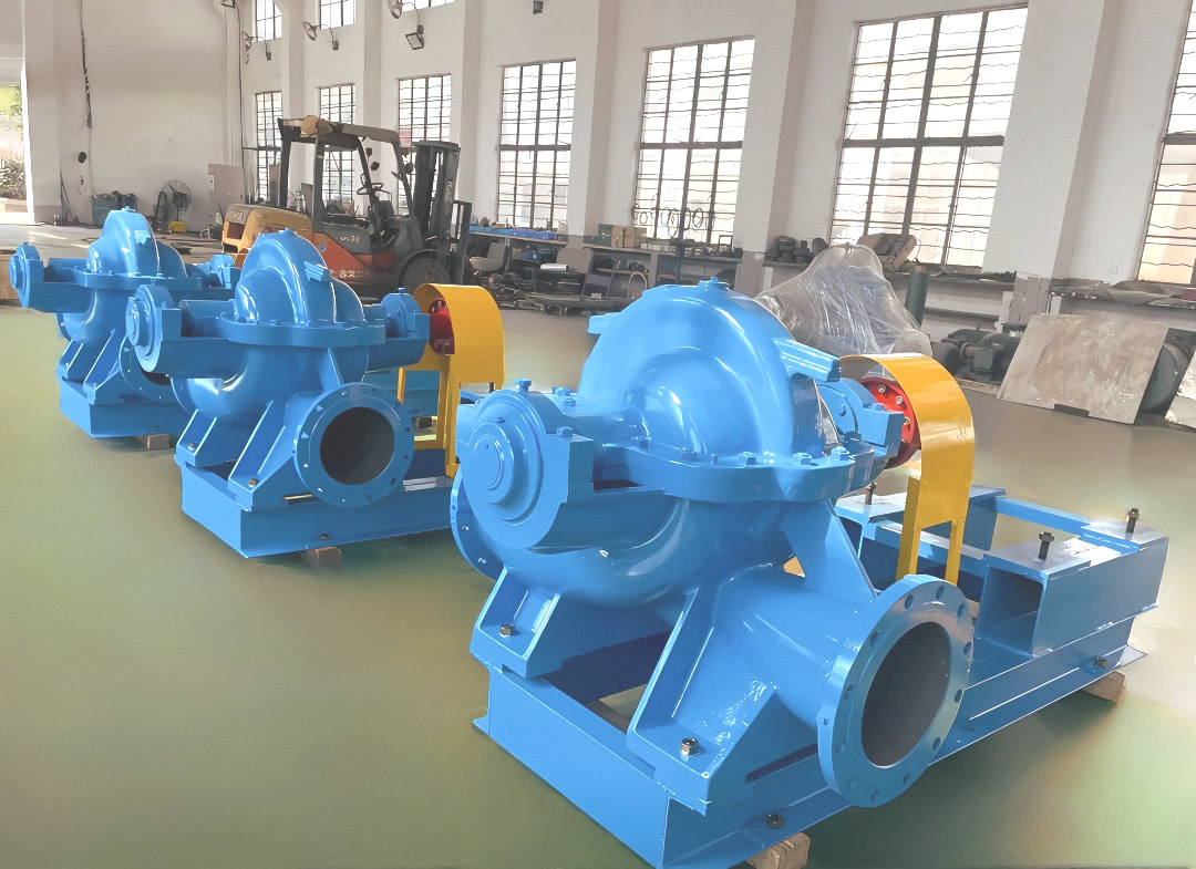 中开式单级双吸离心泵‌(双吸泵)