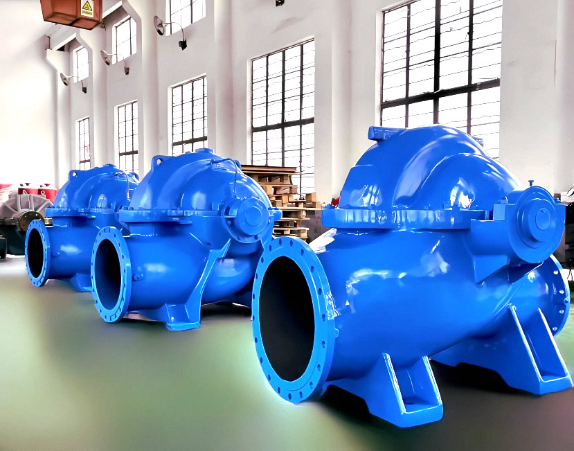 中开式单级双吸离心泵‌(双吸泵)