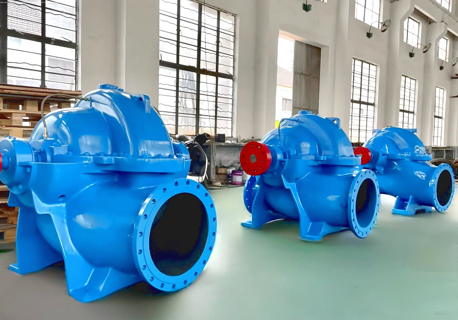 中开式单级双吸离心泵‌(双吸泵)