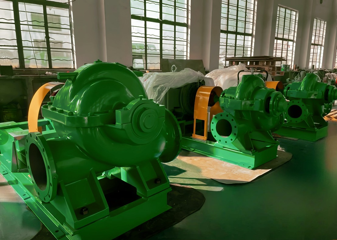 中开式单级双吸离心泵‌(双吸泵)