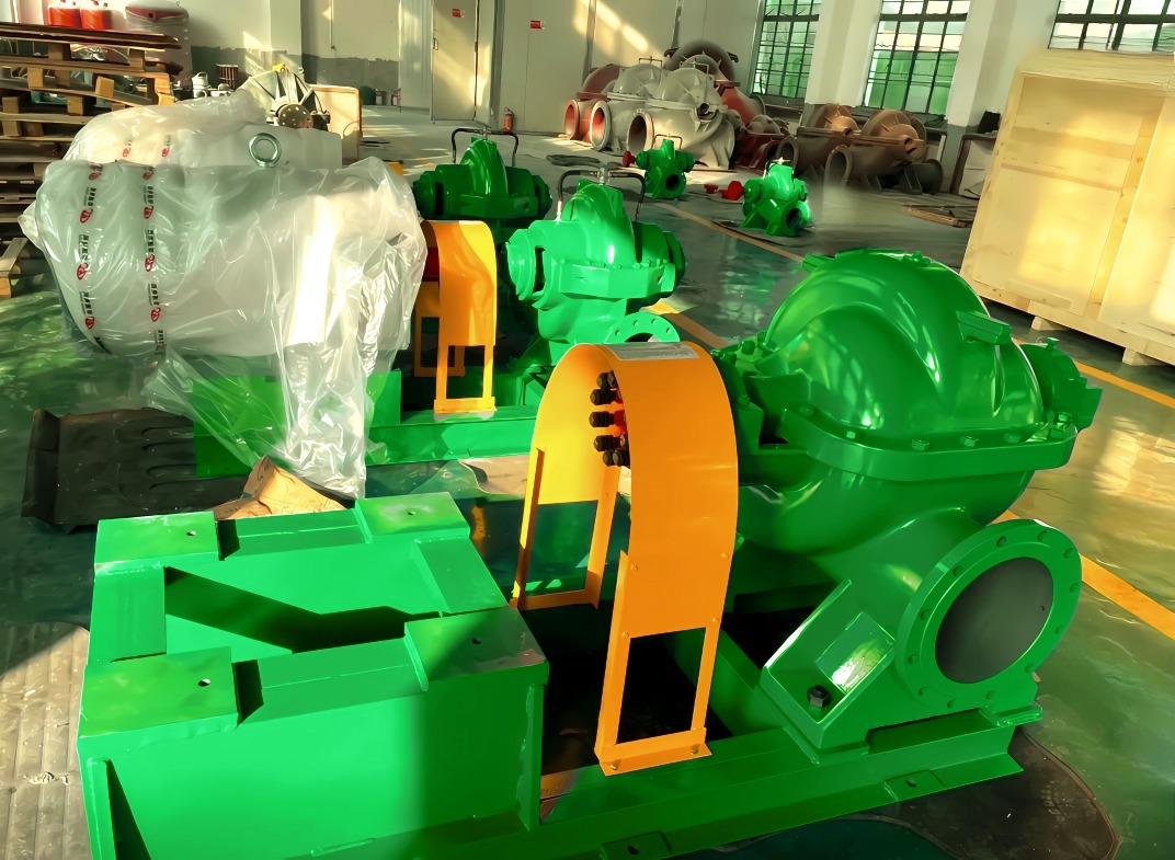 中开式单级双吸离心泵‌(双吸泵)