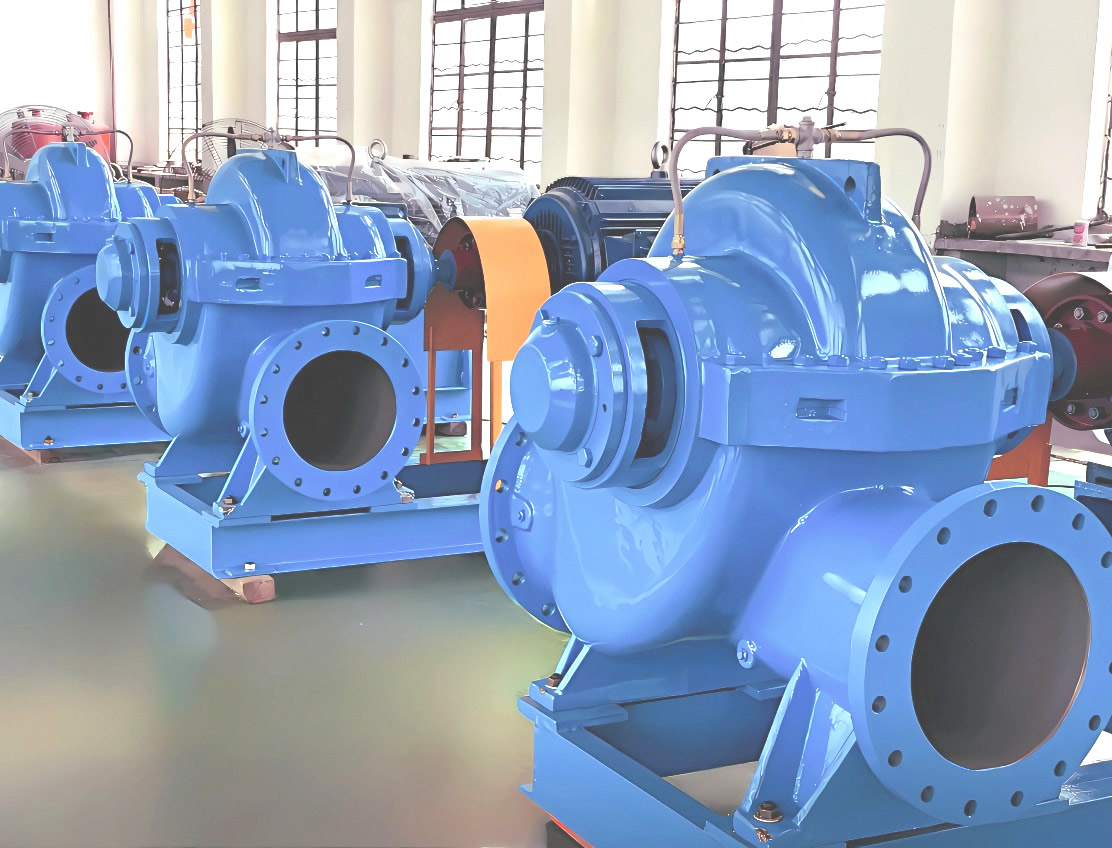 中开式单级双吸离心泵‌(双吸泵)