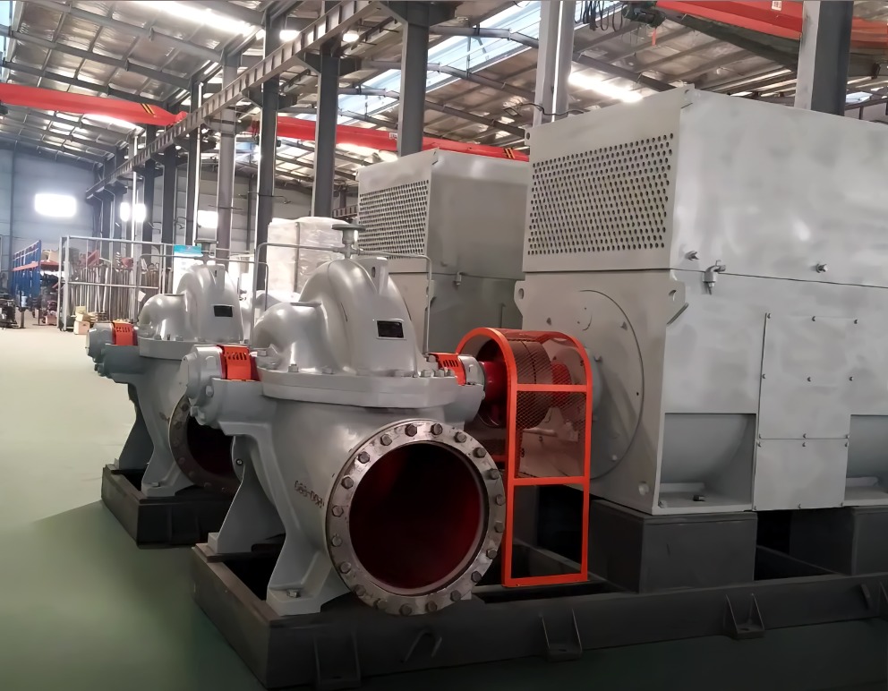 单级蜗壳中开式双吸离心泵‌