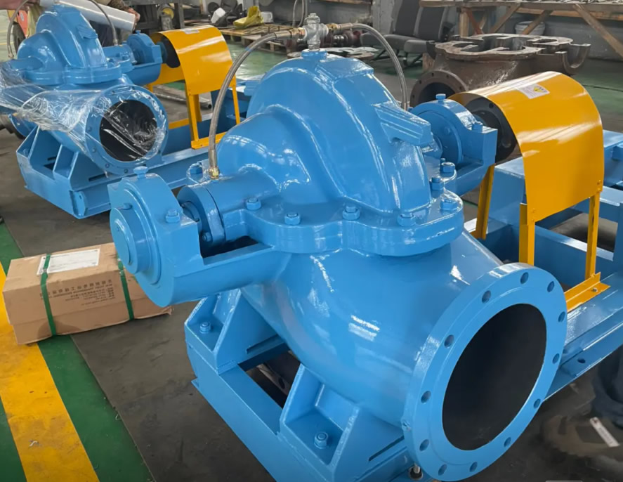 单级蜗壳中开式双吸离心泵‌
