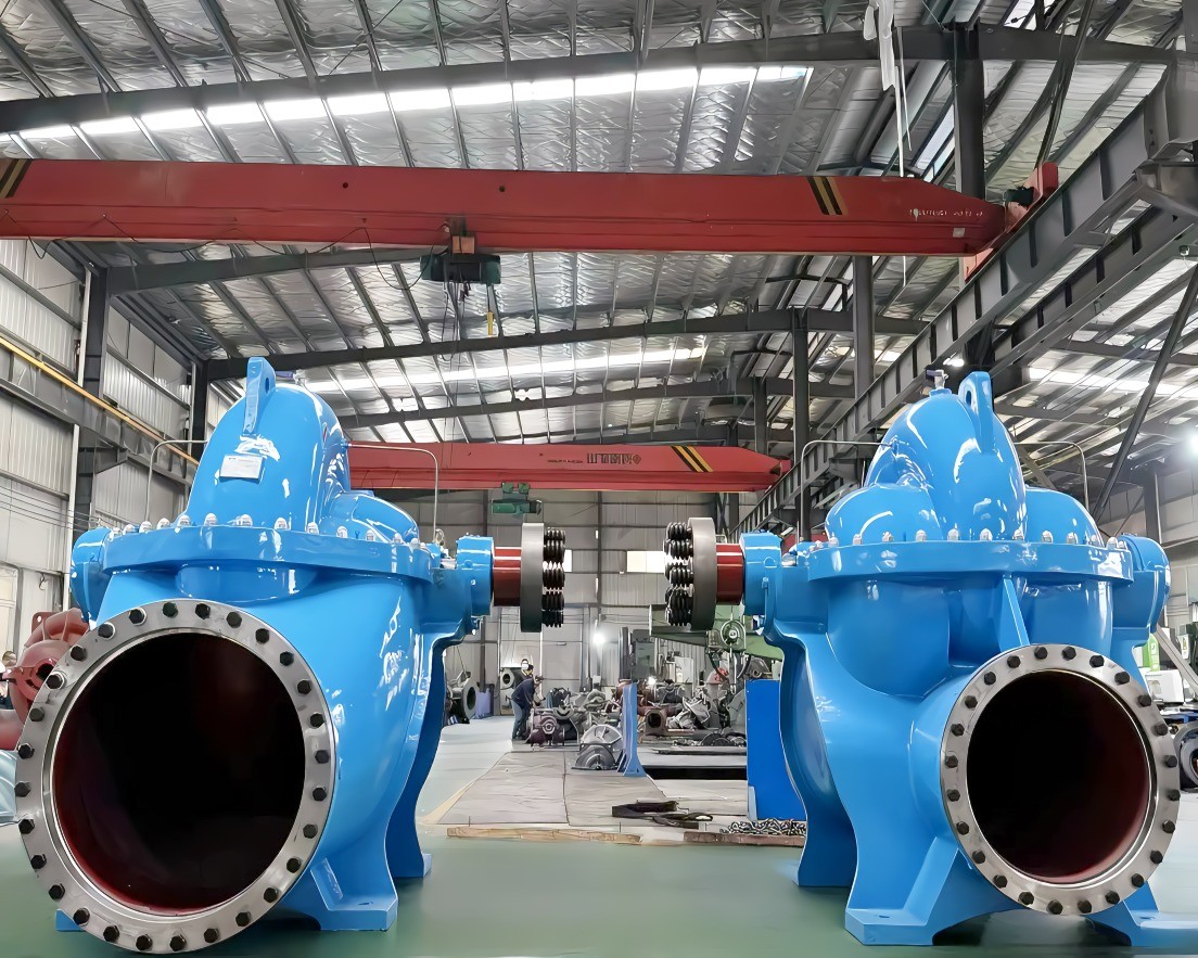 单级蜗壳中开式双吸离心泵‌