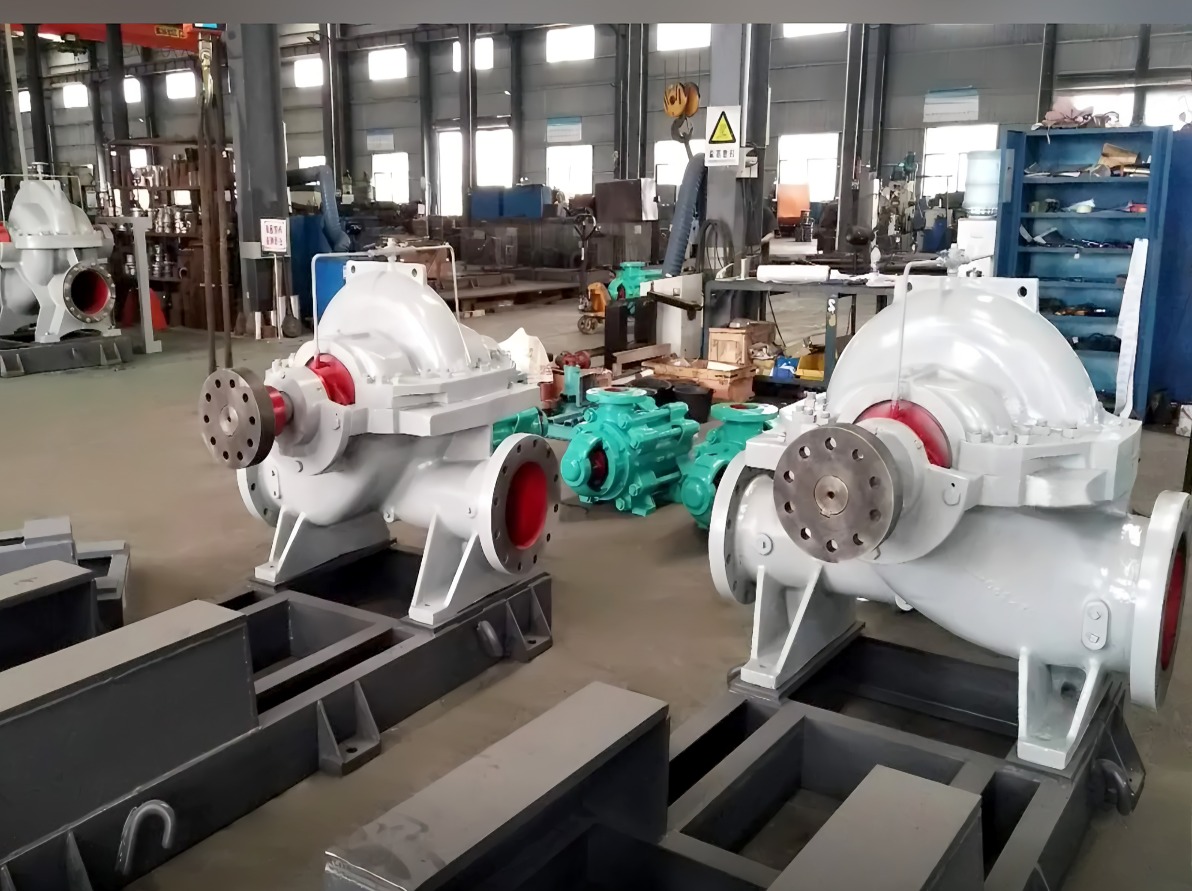 单级蜗壳中开式双吸离心泵‌