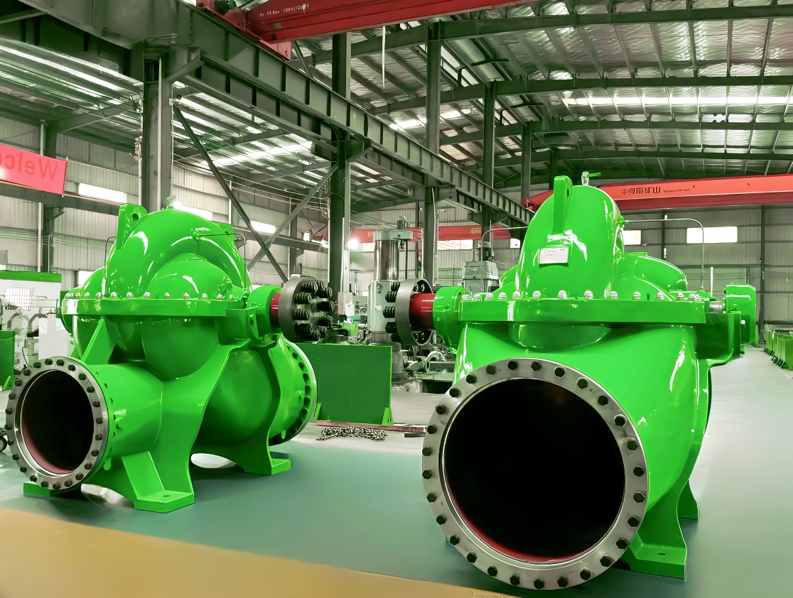 单级蜗壳中开式双吸离心泵‌