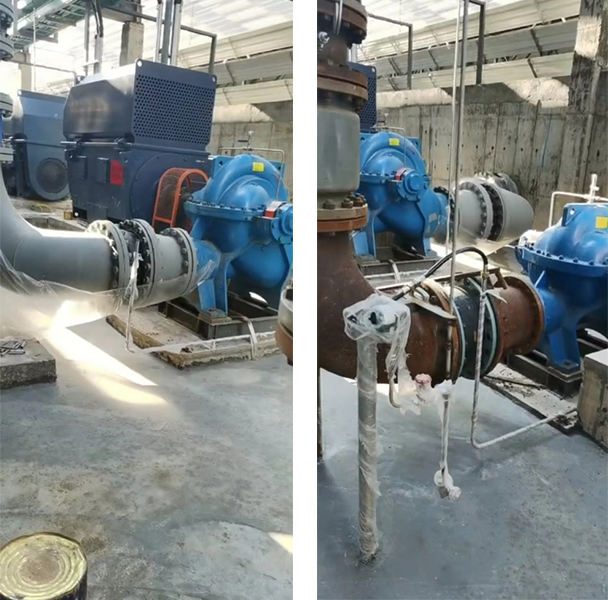 福州某新型材料公司设备冷却单级双吸中开式循环泵