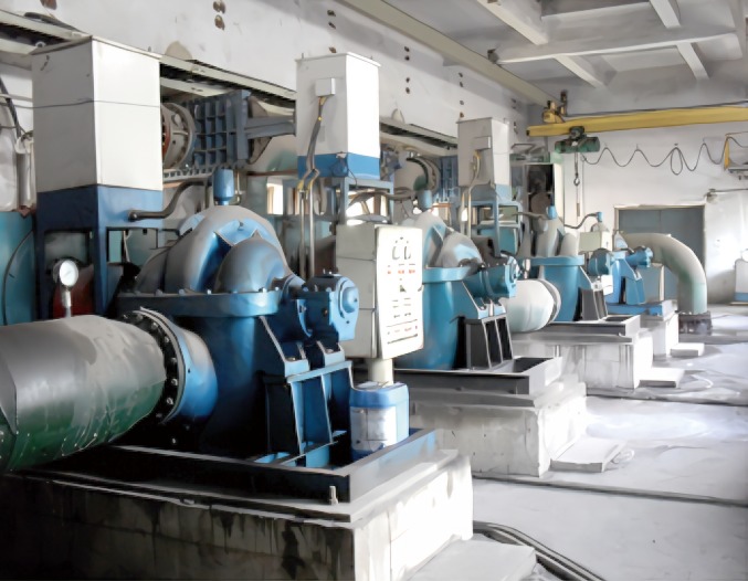 鞍钢提升泵站、循环水泵采用卧式单级水平中开式双吸离心泵