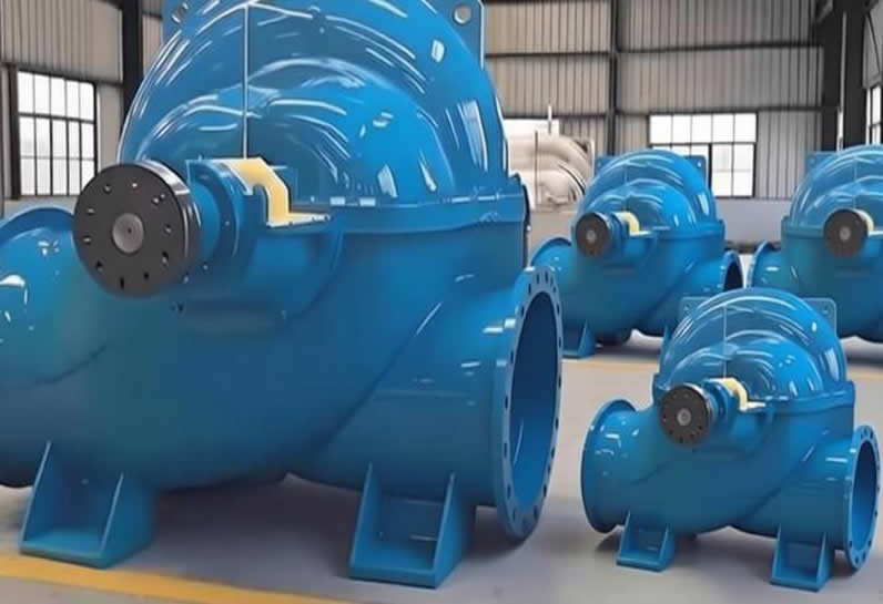 蜗壳离心式单级双吸水平中开泵材质选型